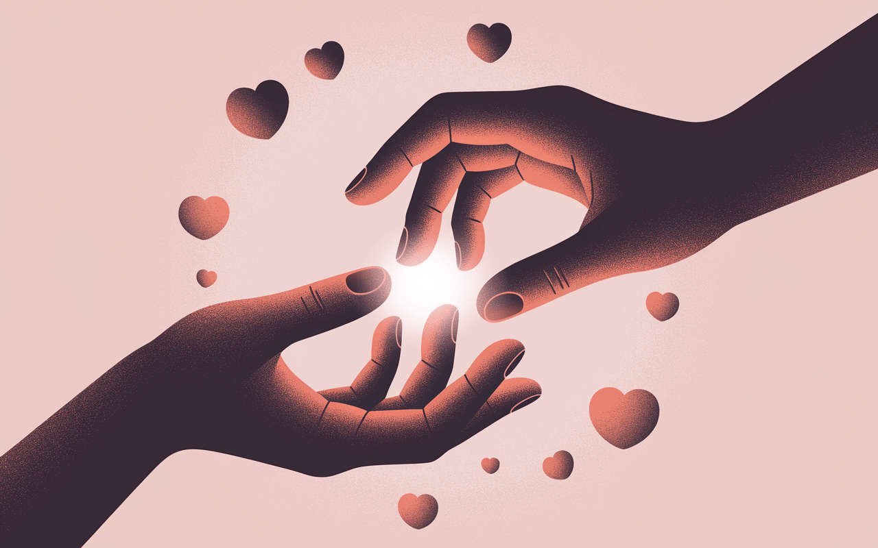 caresses sensuelles deux mains connexion douceur