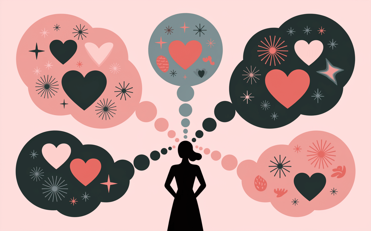 fantasme pour femme bulles pensée symboles