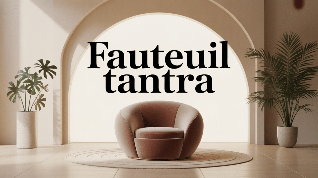 fauteuil tantra moderne dans intérieur zen