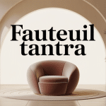 fauteuil tantra moderne dans intérieur zen