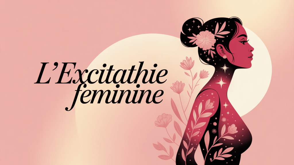Image de femmes excitée avec symboles floraux dorés