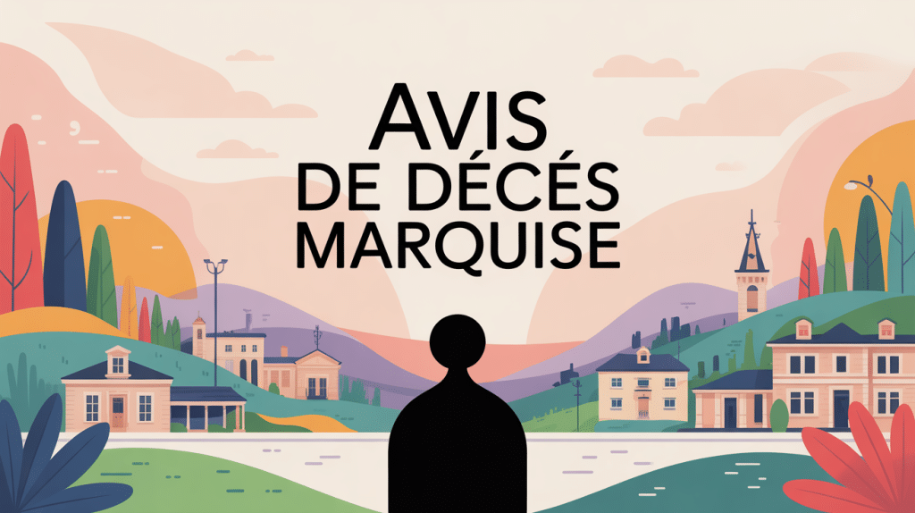 avis de décès marquise ambiance sereine et recueillie
