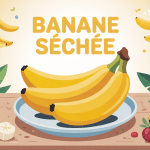 illustration centrale de banane séchée fait grossir