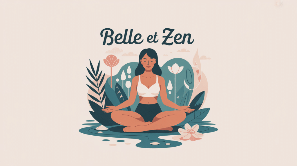 belle et zen femme calme entourée de nature