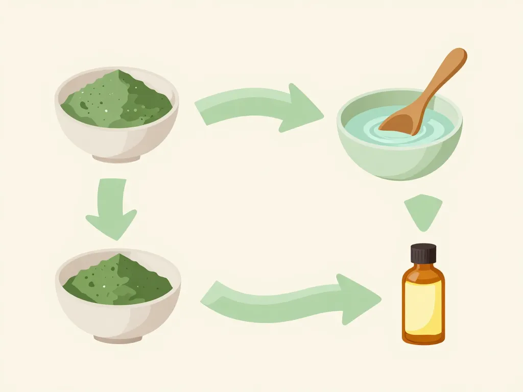 etapes préparation cataplasme argile verte gaultherie