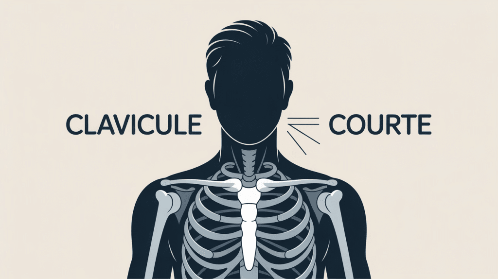 illustration clavicule courte épaule et cou