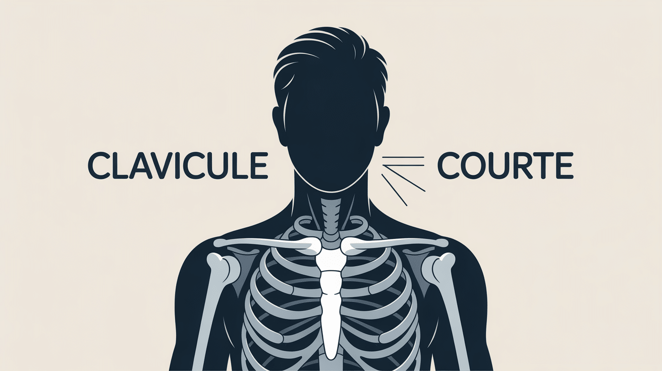 illustration clavicule courte épaule et cou