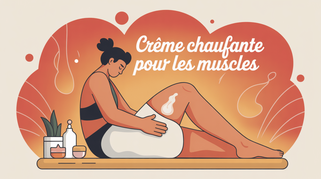 Crème chauffante pour les muscles application zone chaleur bien-être