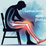 genoux comme serré dans un étau après opération prothèse image centrale