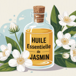 huile essentielle jasmin flacon fleurs bien-être