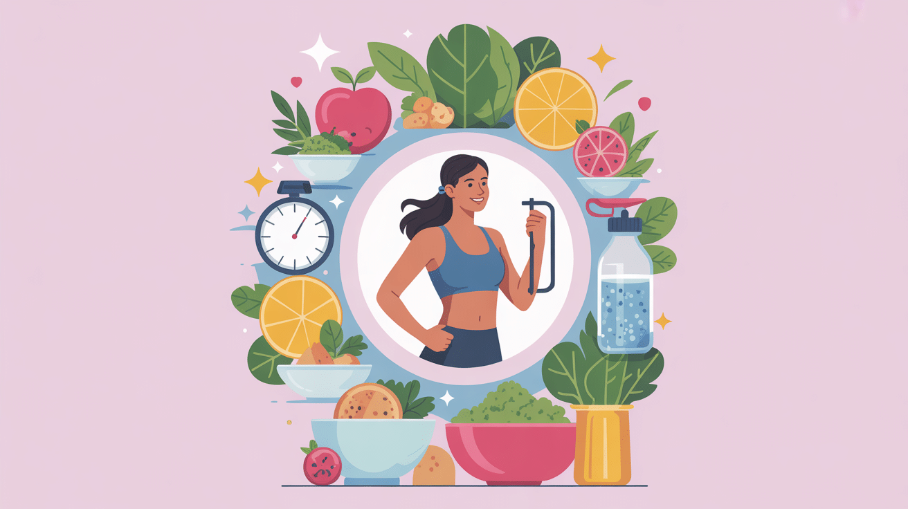routine quotidienne illustrée journée type pour perdre 5 kg