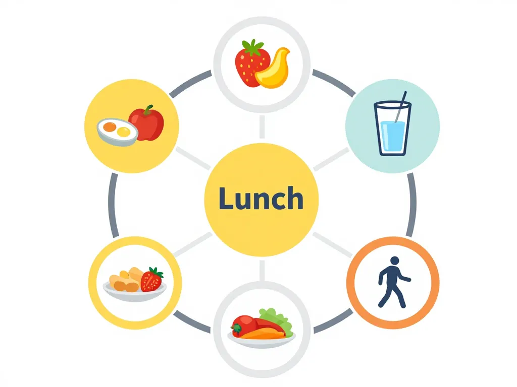 schéma structure journéé type pour perdre 5 kg