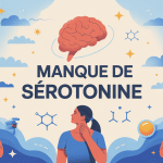 Manque de serotonine symptomes illustration humeur énergie