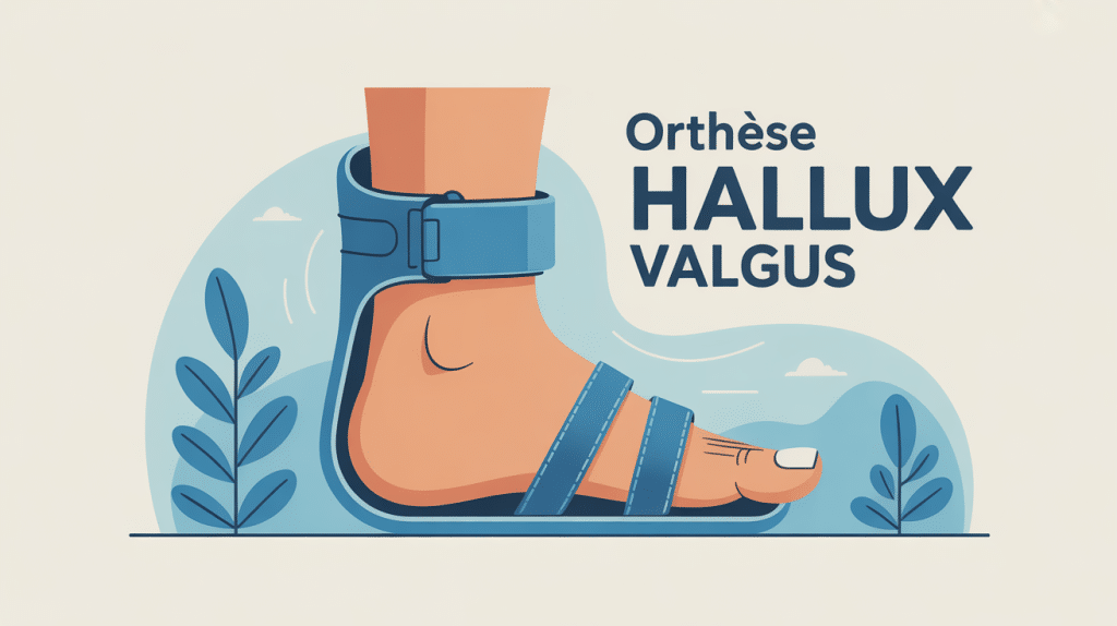 orthèse hallux valgus efficace pied avec orthèse moderne