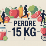 illustration parcours perte de 15 kg avec alimentation et sport