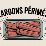 peut on manger des lardons périmés illustration barquette douteuse