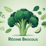 regime brocolis brocoli stylisé santé assiettes équilibrées