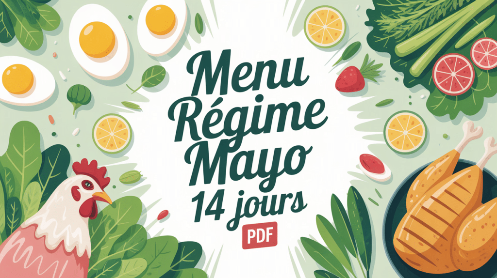 regime mayo menu 14 jours pdf aliments principaux