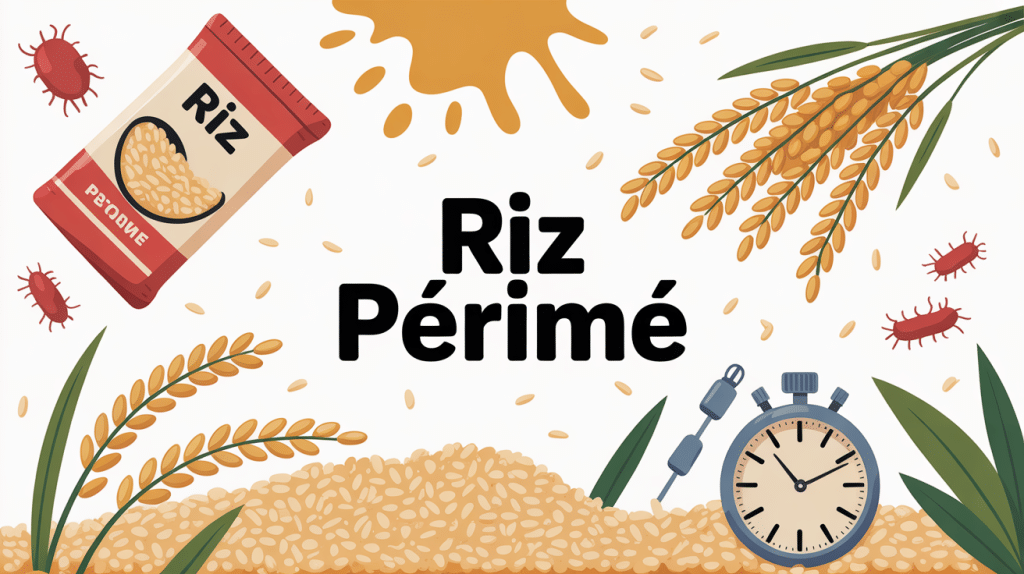 riz périmé danger image informative vectorielle