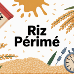 riz périmé danger image informative vectorielle
