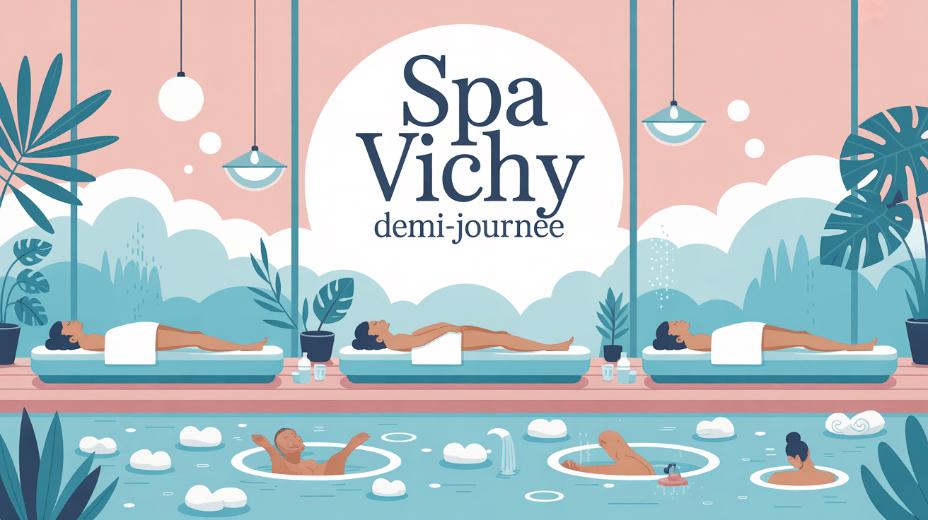 spa vichy demi-journée tarif illustration relaxante
