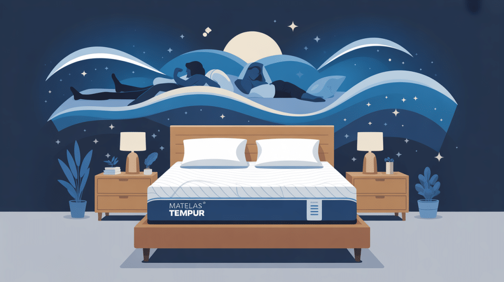 tempur avis kiné illustration matelas confort bien-être