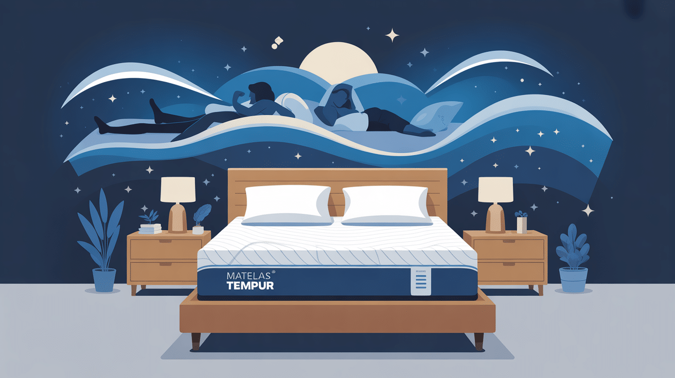 tempur avis kiné illustration matelas confort bien-être