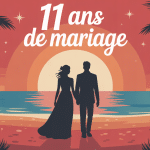 Image symbolique pour 11 ans de mariage noces de corail