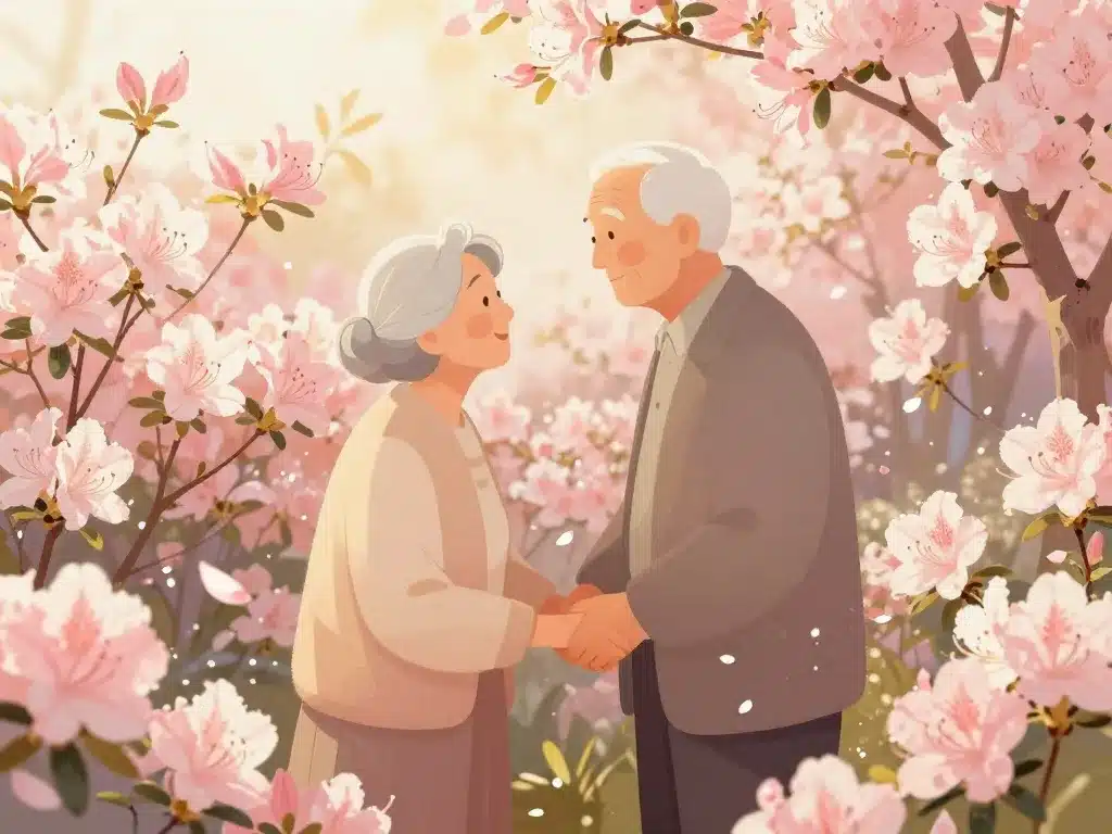 57 ans de mariage symbole azalée couple