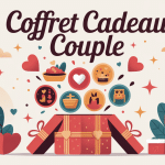 Illustration coffret cadeau couple experiences variées