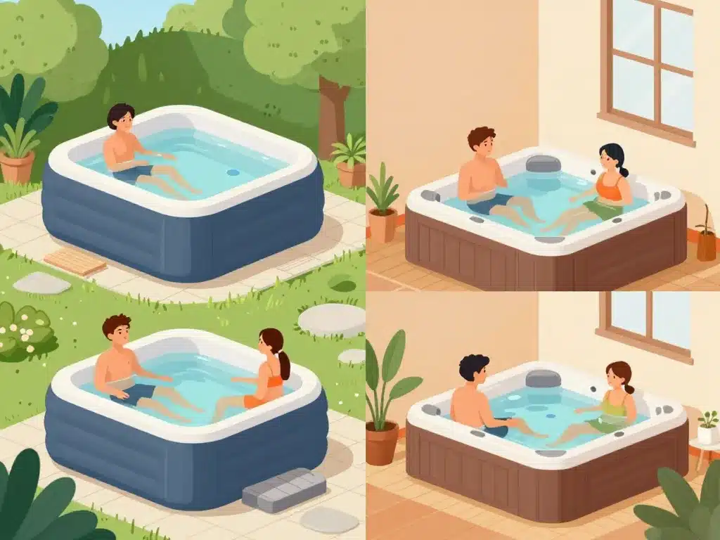 Différence entre spa et jacuzzi selon le type d’usage