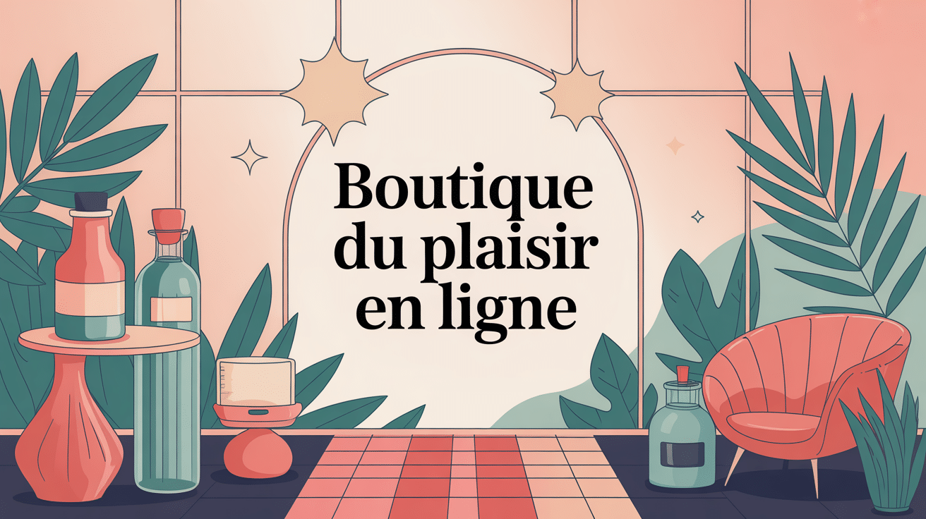 illustration moderne de la boutique du plaisir en ligne