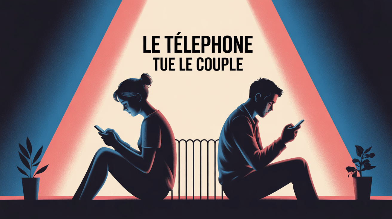 Le téléphone tue le couple deux personnes séparées par smartphone