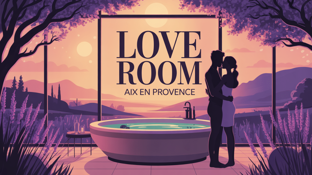 Illustration love room Aix en Provence escapade romantique