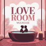 Love room Mulhouse avec spa privatif, ambiance romantique moderne