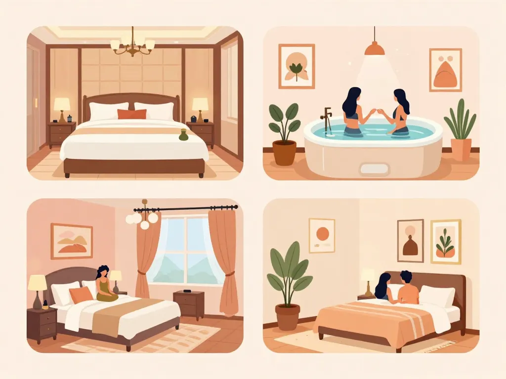 Types de love room Nice illustration