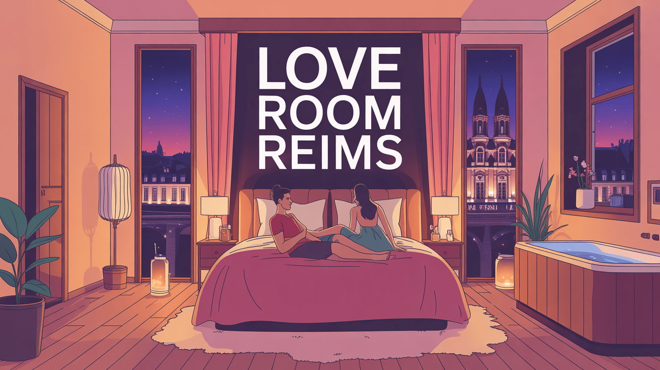 love room reims illustration couple jacuzzi spa