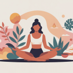 Illustration massage du sexe feminin bien-être et détente