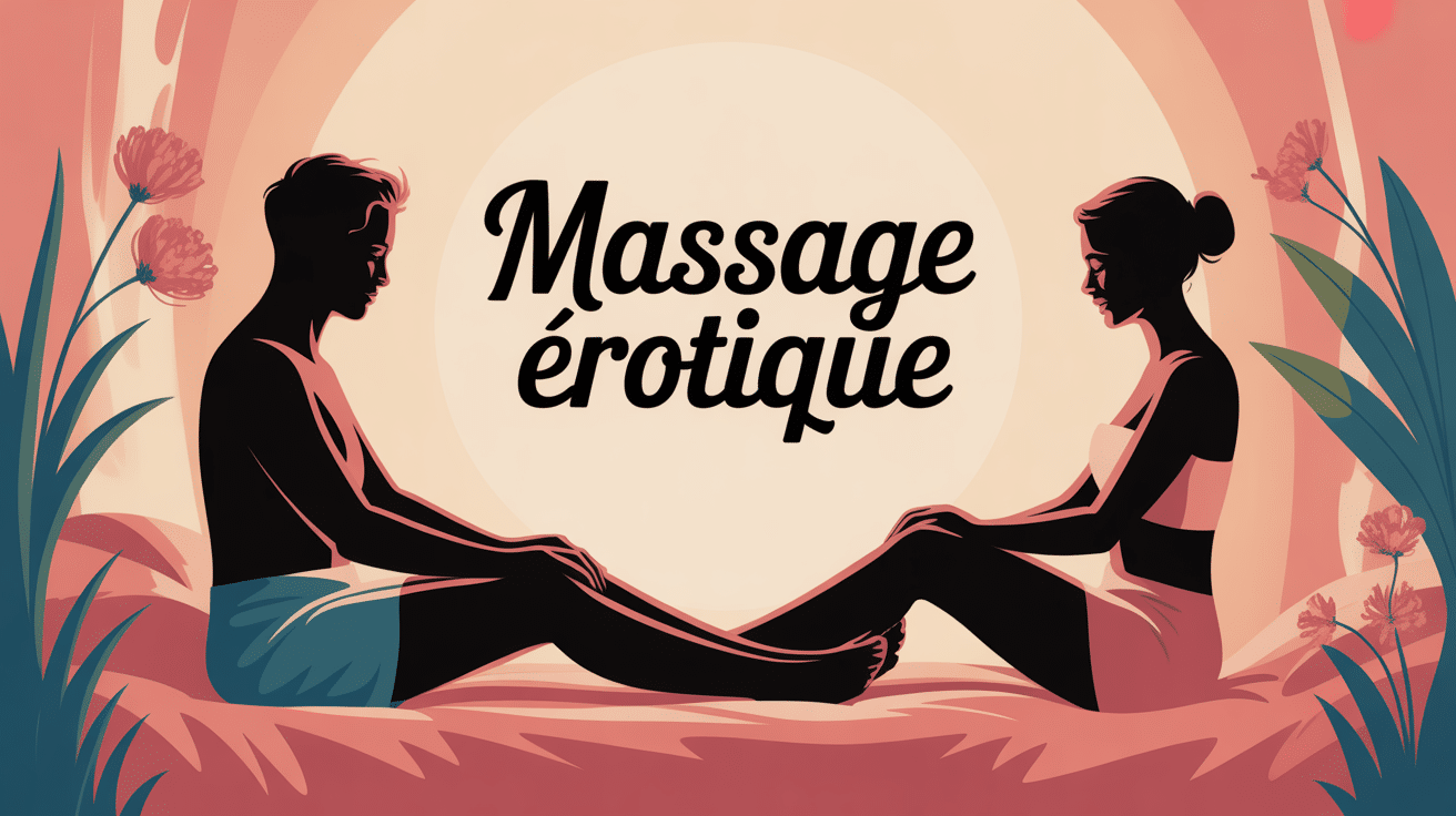 Illustration massage érotique ambiance apaisante