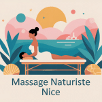 Illustration massage naturiste Nice bien-être