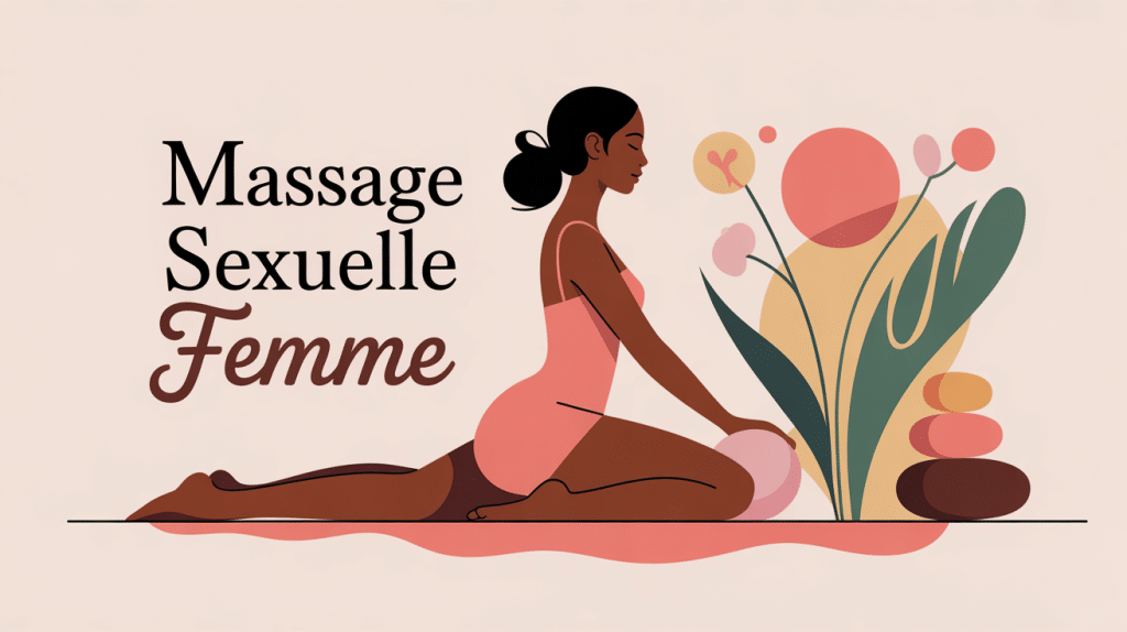 Illustration massage sexuelle femme ambiance zen détente