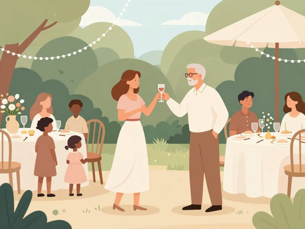 Fête jardin 30 ans de mariage décoration perles