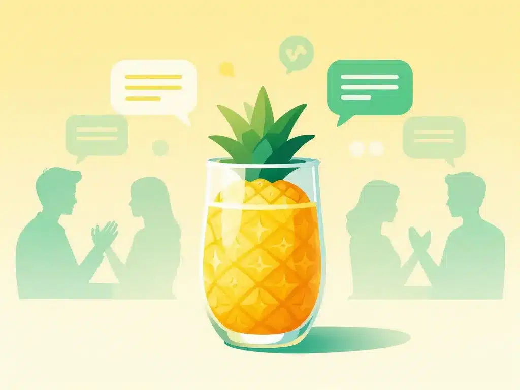 discussion origine rumeur jus d ananas sexualité homme