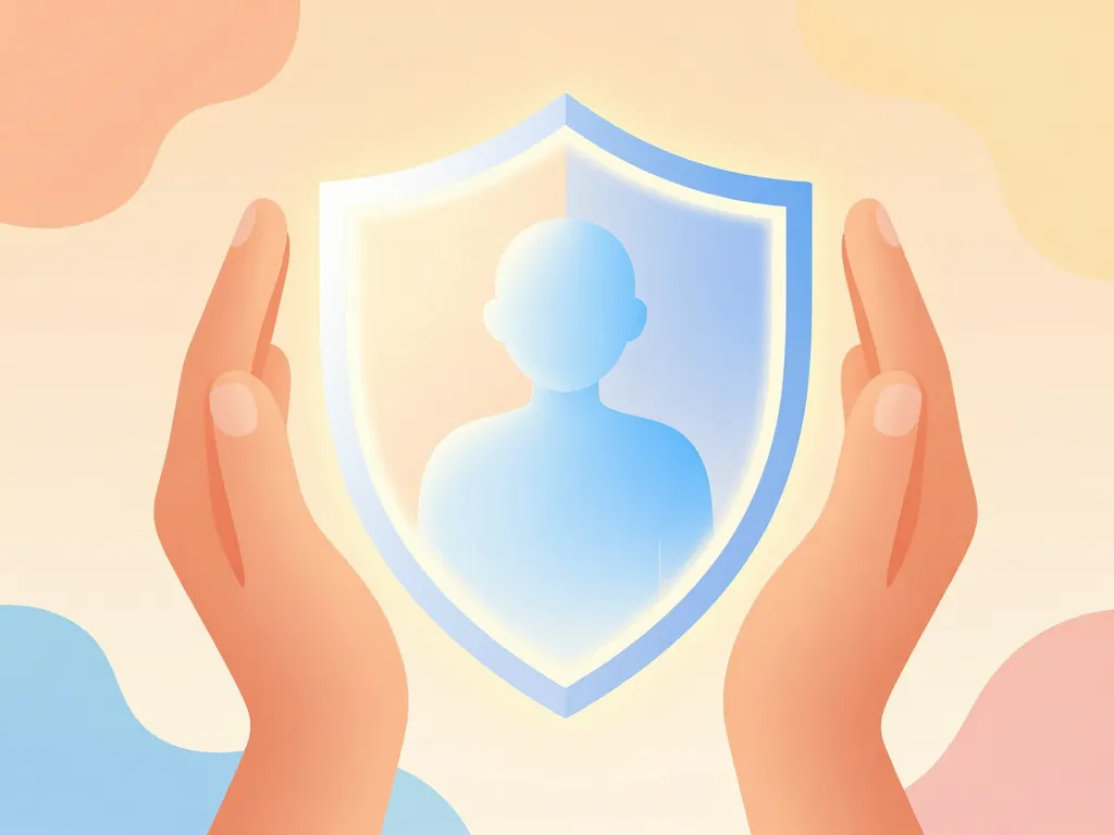 Mains protégeant silhouette sécurité massage tantrique Paris