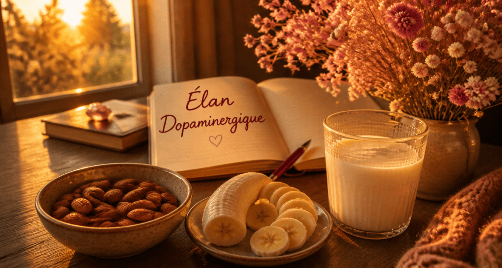 10 façons d augmenter la dopamine dans votre cerveau bol amandes banane kéfir carnet