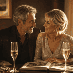 25 ans de mariage noce de argent couple à table