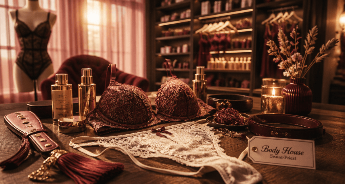 body house lyon saint priest erotic store & lingerie vitrine raffinée