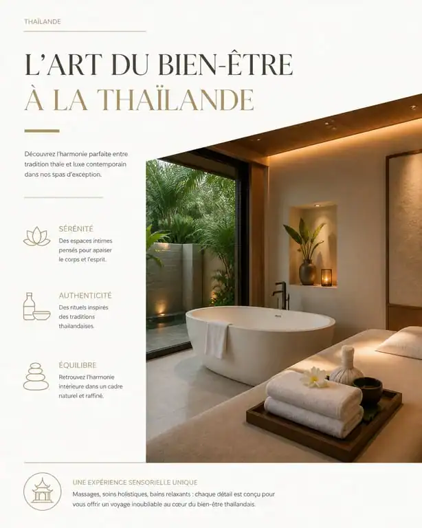 Ambiance relaxante dans un spa proposant un soapy massage en Thaïlande
