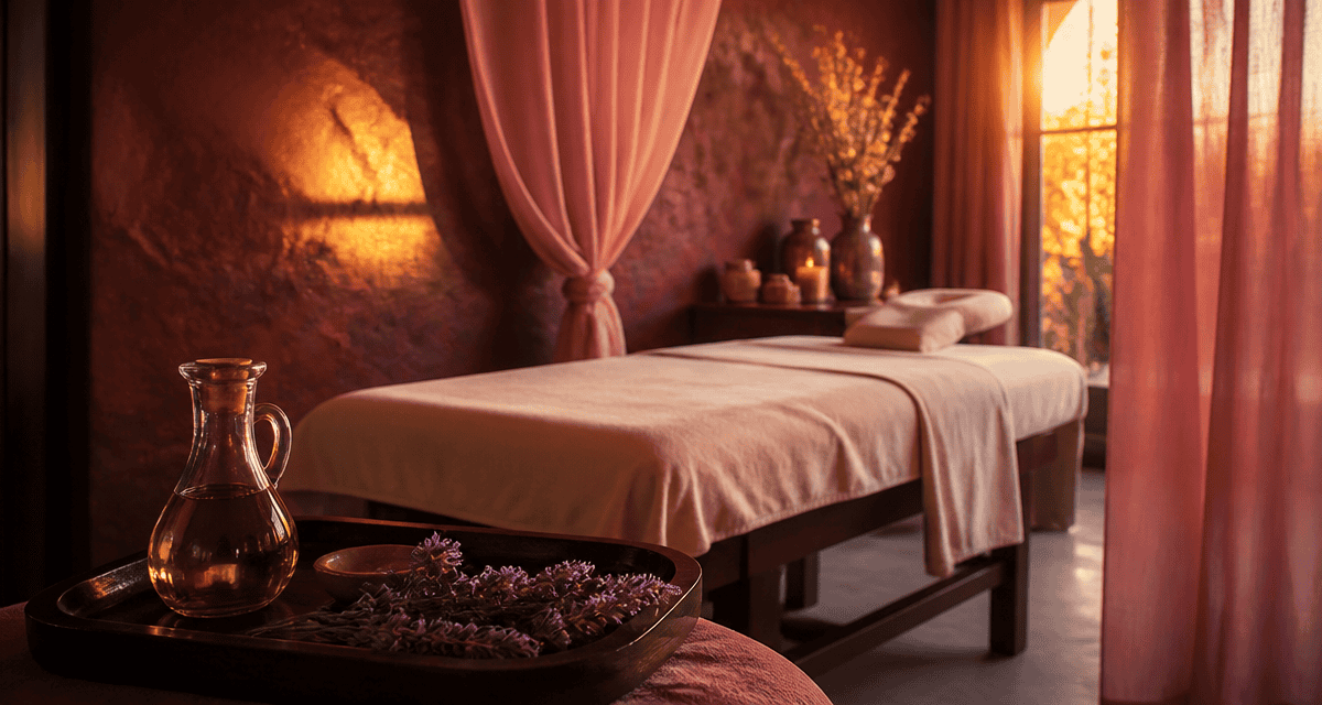 massage nu aix table huile lavande