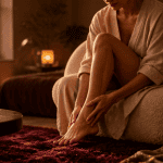 masse les pieds ambiance cocooning
